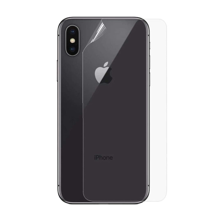 Carcasa trasera transparente para iPhone XS Funda protectora de hidrogel de lámina de TPU