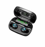 Stuff Certified® S11 Blitz Buds TWS Auriculares inalámbricos con control táctil inteligente Bluetooth 5.0 In-Ear Wireless Buds Auriculares Auriculares 3500mAh Powerbank Auricular Negro