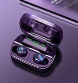 Stuff Certified® S11 Blitz Buds TWS Écouteurs à commande tactile intelligente sans fil Bluetooth 5.0 Écouteurs intra-auriculaires sans fil Écouteurs Écouteurs 3500mAh Powerbank Noir