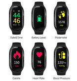 GoldenSpike M1 Sports Smartwatch + TWS Écouteurs sans fil Écouteurs Intégré Fitness Sport Activité Tracker Montre Smartphone Écouteurs Écouteurs iOS Android