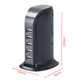Stuff Certified® USB-Ladestation mit integrierter Überwachungskamera 5-Port-Wandladegerät Home Charger Plug Charger