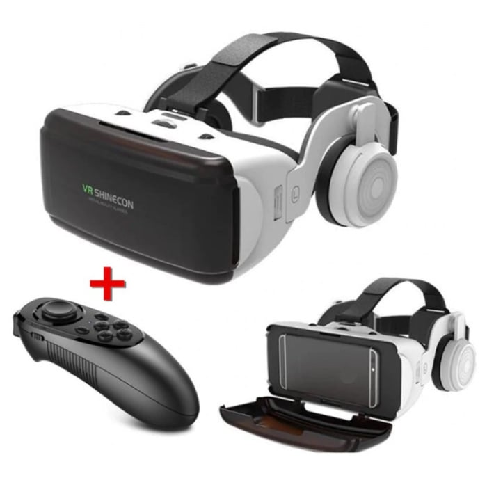 VR Virtual Reality 3D Bril 90° Met Bluetooth Afstandsbediending voor Smartphones