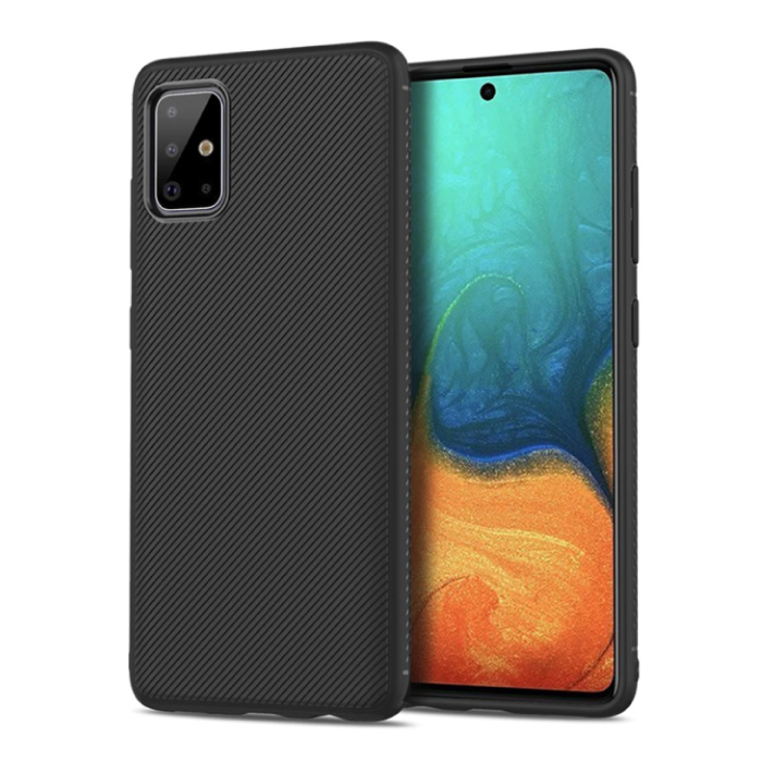 Samsung Galaxy S20 Plus - Carbon Matte Gehäuseabdeckung Cas TPU Hülle Schwarz