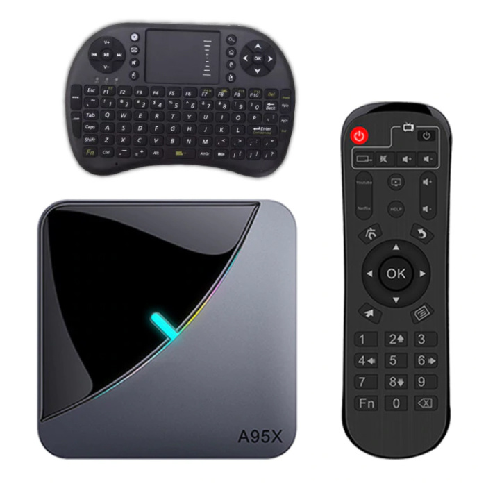 A95X Air 8K TV Box Media Player Android Kodi - 4 Go de RAM - 64 Go de stockage + clavier sans fil