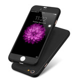 Stuff Certified® iPhone 5 Full Body 360 ° Full Cover Hülle + Displayschutzfolie Schwarz