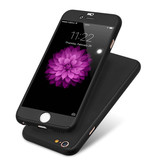 Stuff Certified® Coque iPhone 7 Full Body 360 ° Full Cover + Protecteur d'écran Noir