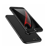 Stuff Certified® Coque iPhone 8 Full Body 360 ° Full Cover + Protecteur d'écran Noir