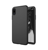 Stuff Certified® iPhone X Ganzkörper 360 ° Vollhülle + Displayschutzfolie Schwarz