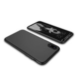 Stuff Certified® iPhone X Full Body 360 ° Full Cover Case + Protector de pantalla Negro
