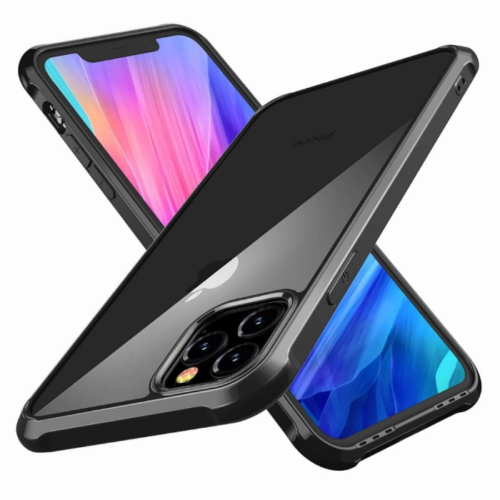 iPhone 11 Full Body 360 ° Full Cover Case + Protector de pantalla Negro