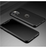 Stuff Certified® Coque iPhone 11 Pro Full Body 360 ° Full Cover + Protecteur d'écran Noir