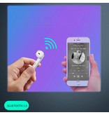 Aicnly Auricolari wireless X12 TWS Bluetooth 5.0 Auricolari wireless in-ear Auricolari Auricolari Auricolari bianchi