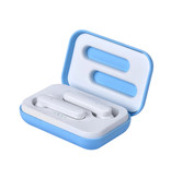 Aicnly X12 TWS Wireless Earphones Bluetooth 5.0 In-Ear Wireless Buds Earphones Earbuds Earphone Blue