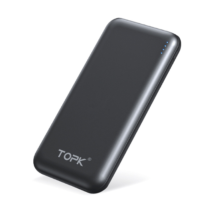 TOPK Ładowarka akumulatorów awaryjnych 10 000 mAh zewnętrznego Power Bank