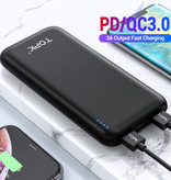 TOPK 10.000mAh Externe Powerbank Noodaccu Batterij Oplader Charger