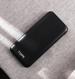 TOPK 10.000 mAh externes Powerbank Notfall-Akku Ladegerät Ladegerät