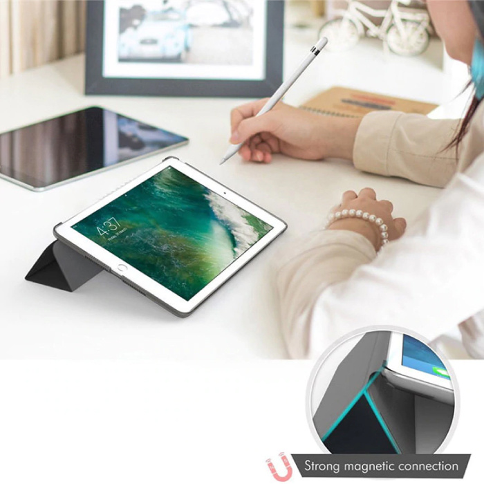 Stuff Certified® iPad Mini 2  Leren Vouwbare Cover Hoesje Case Zwart