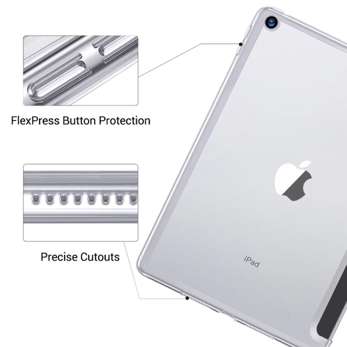 Coque de Protection Arrière en Cuir pour iPad Pro 11 (2020) - Noir