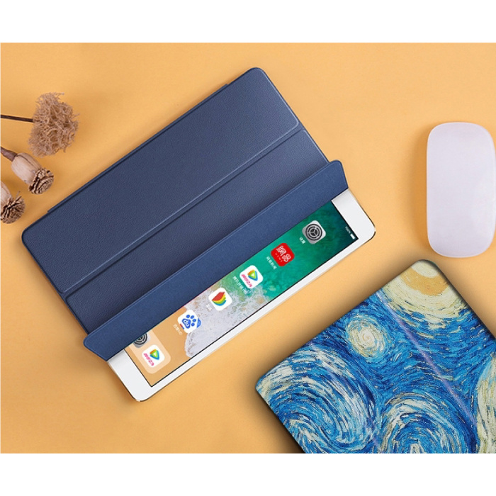 Stuff Certified® iPad Mini 1 Leder Faltbare Hülle Hülle Blau