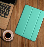 Stuff Certified® iPad Mini 1  Leren Vouwbare Cover Hoesje Case Groen