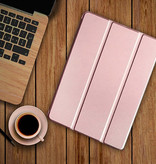 Stuff Certified® Skórzane, składane etui na iPada Mini 1, różowe