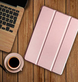 Stuff Certified® iPad 10.2 '(2019) Leather Foldable Cover Sleeve Case Pink