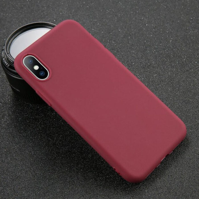 iPhone SE (2020) Ultraslim Silicone Case TPU Case Cover Brown