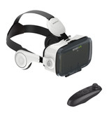 BOBO VR Occhiali 3D per realtà virtuale VR 120 ° con telecomando Bluetooth per smartphone bianchi