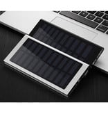 Stuff Certified® External 30.000mAh Solar Charger Powerbank Solar Panel Emergency Battery Battery Charger Sun Black