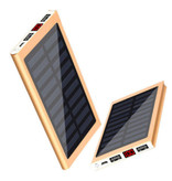Stuff Certified® External 30,000mAh Solar Charger Power Bank Solar Panel Emergency Battery Battery Charger Sun Gold