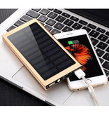 Stuff Certified® Caricabatteria solare esterno da 30.000 mAh Power Bank Pannello solare Batteria di emergenza Caricabatteria Sun Gold