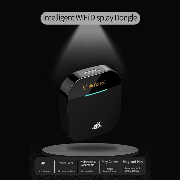 Dongle HDMI Wireless 5G – Mirroring 4K Per TV, Supporta Android/iOS/Windows/Mac Con Miracast Airplay DLNA