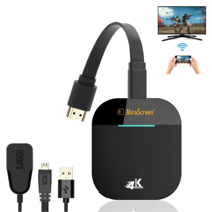 MiraScreen G5 Miracast TV Stick 4K Cast Odbiornik HDMI 5G WiFi Odbiornik ekranu iPhone i Android