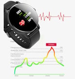 Lige Q5 Plus Sports Smartwatch Fitness Sport Activity Tracker Reloj para teléfono inteligente iOS Android iPhone Samsung Huawei Negro