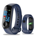 Stuff Certified® Original M3 Smartband Fitness Sport Activité Tracker Smartwatch Montre Smartphone OLED iOS Android iPhone Samsung Huawei Bleu