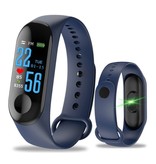 Stuff Certified® Originale M3 Smartband Fitness Sport Activity Tracker Smartwatch Smartphone Watch OLED iOS Android iPhone Samsung Huawei Blue