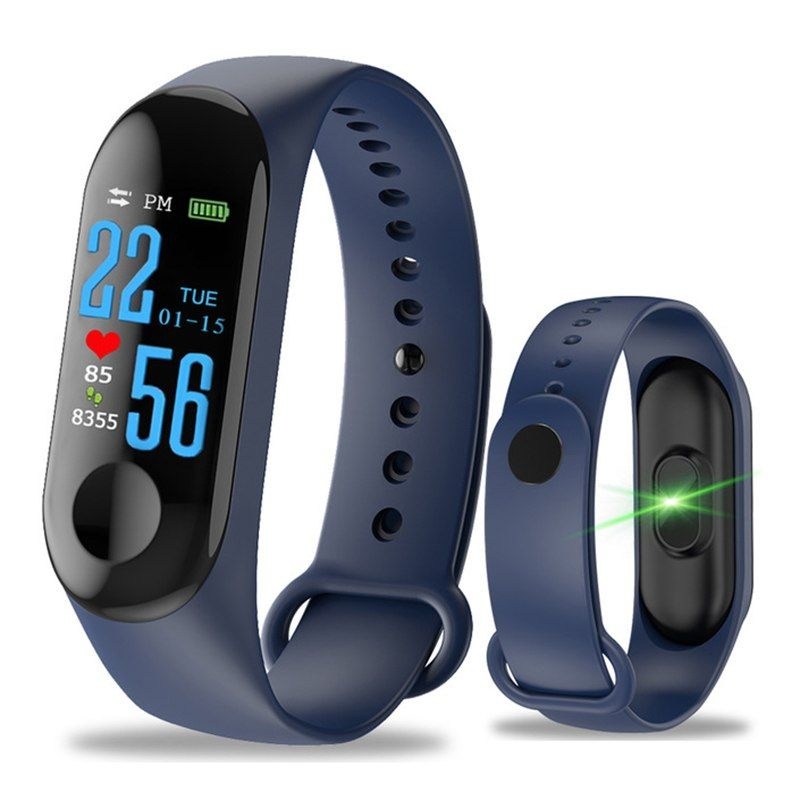 Originale M3 Smartband Fitness Sport Activity Tracker Smartwatch Smartphone Watch OLED iOS Android iPhone Samsung Huawei Blue