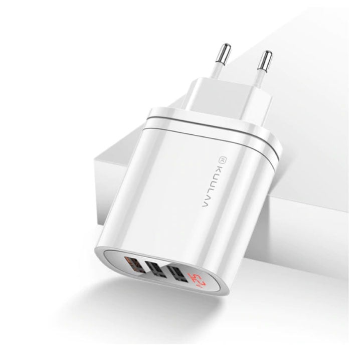 Kuulaa Qualcomm Quick Charge 3.0 Triple 3x Port USB Muur Oplader Wallcharger AC Thuislader Stekkerlader Adapter