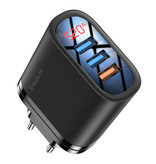 Kuulaa Qualcomm Quick Charge 3.0 Dreifacher USB-Wandlader mit 3 Anschlüssen Wallcharger AC-Ladegerät Steckeradapter