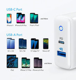 ANKER Dwuportowa ładowarka ścienna PowerIQ Ładowarka ścienna AC Ładowarka domowa Wtyczka Adapter ładowarki Biały