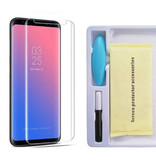 Stuff Certified® Protecteur d'écran UV Samsung Galaxy S9 Plus Film en verre trempé Lunettes en verre trempé