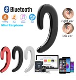 You First Auriculares inalámbricos Bluetooth 4.1 de conducción ósea con auriculares con micrófono rojo