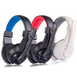 Lupuss G1-Kopfhörer mit Mikrofonkopfhörer Stereo-Gaming für PlayStation 4 Blue