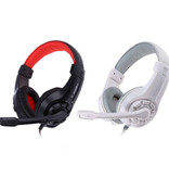 Lupuss Auriculares G1 con micrófono Auriculares Stereo Gaming para PlayStation 4 Rojo