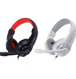 Lupuss G1 Koptelefoon met Microfoon Headphones Stereo Gaming voor PlayStation 4 Rood