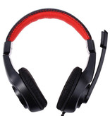 Lupuss G1 Koptelefoon met Microfoon Headphones Stereo Gaming voor PlayStation 4 Rood