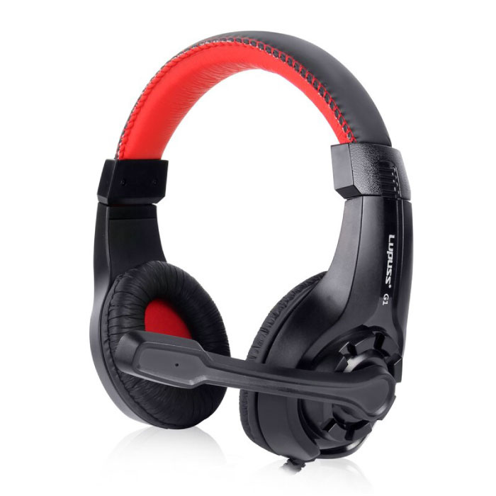 Auriculares G1 con micrófono Auriculares Stereo Gaming para PlayStation 4 Rojo
