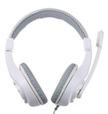 Lupuss G1 Headphones with Microphone Headphones Stereo Gaming for PlayStation 4 White