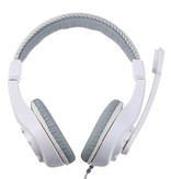 Lupuss G1 Koptelefoon met Microfoon Headphones Stereo Gaming voor PlayStation 4 Wit