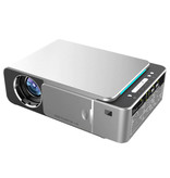 Alston Projecteur LED T6 - Mini Beamer Home Media Player Argent